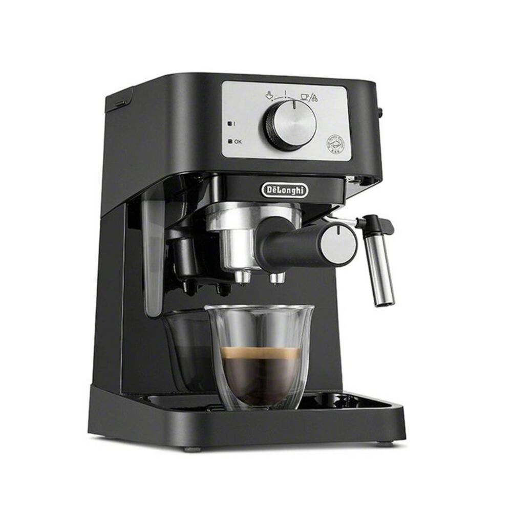 Open Box - DeLonghi -  33.8 Ounces Semi-Automatic Espresso Machi Black